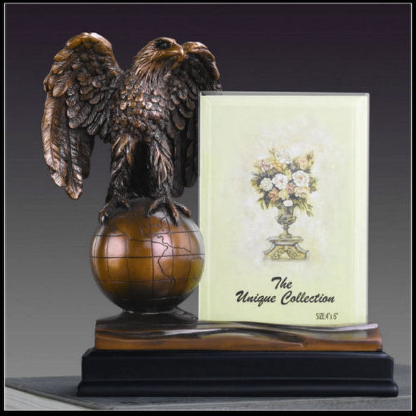 Eagle On Globe Sculpture Picture Frame boy Scout Awards Trophies